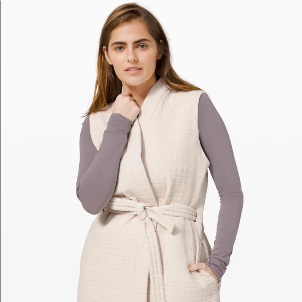 Woman’s high end active vest by Lululemon